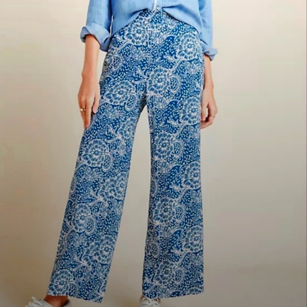Anthropologie maeve Anika wide leg pants
